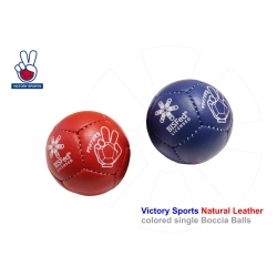 Boccia ball Victory Sports licensed Bashto Sports BC3 colored farebné 01 natural leather licensované