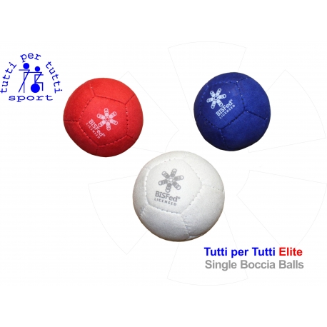 Tutti per tutti boccia ball type elite single ball 01 lopty bashto sports paralympic logo