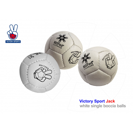 Boccia ball Victory Sports licensed Bashto Sports BC3 Throwers white biela Jack 01 Soft Super Soft licencované