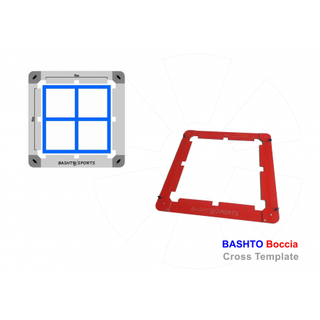 Boccia Court Cross Template